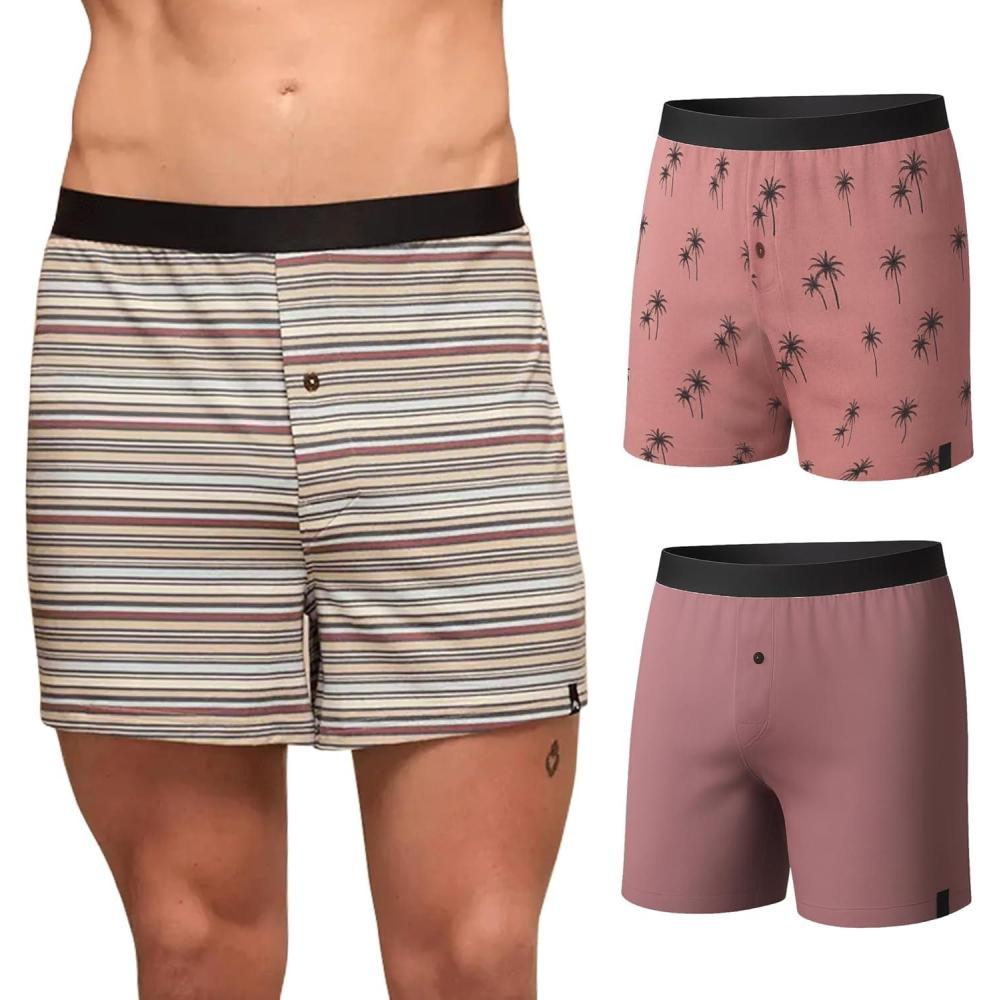 imageMeUndies  Mens Boxers  Breathable and Comfortable Tencel UltraModal Fabric  3 PackPrint Pack 6