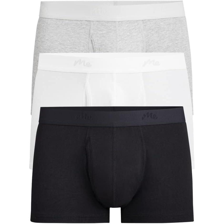 imageMeUndies  Mens Stretch Cotton Underwear Trunks with Fly  3 Pack  Amazon Exclusive FabricCotton Classic 3 Pack