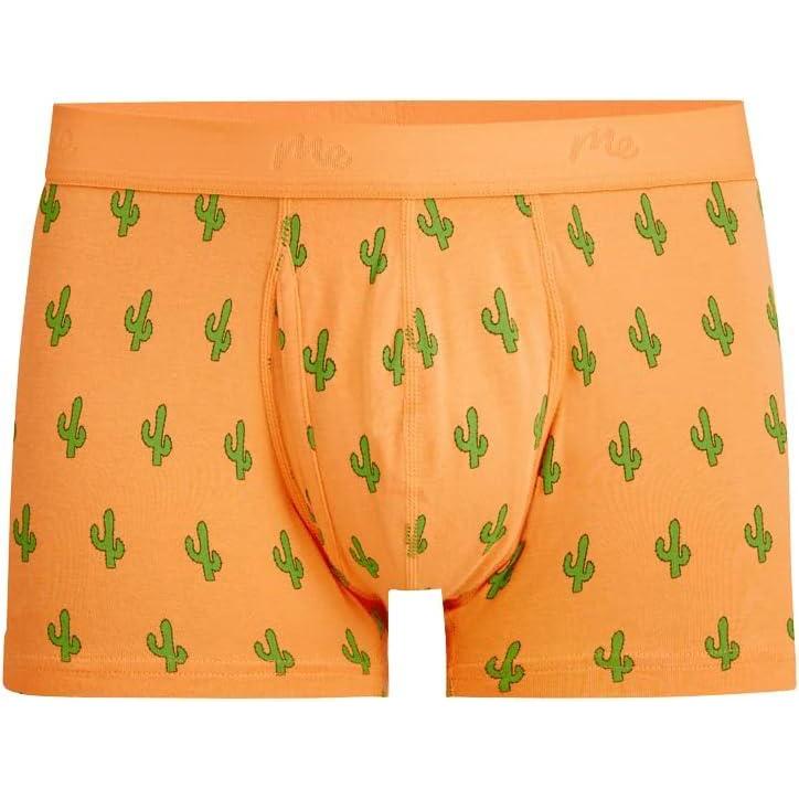 imageMeUndies  Mens Stretch Cotton Underwear Trunks with Fly  Amazon Exclusive FabricSaguaro Blossom