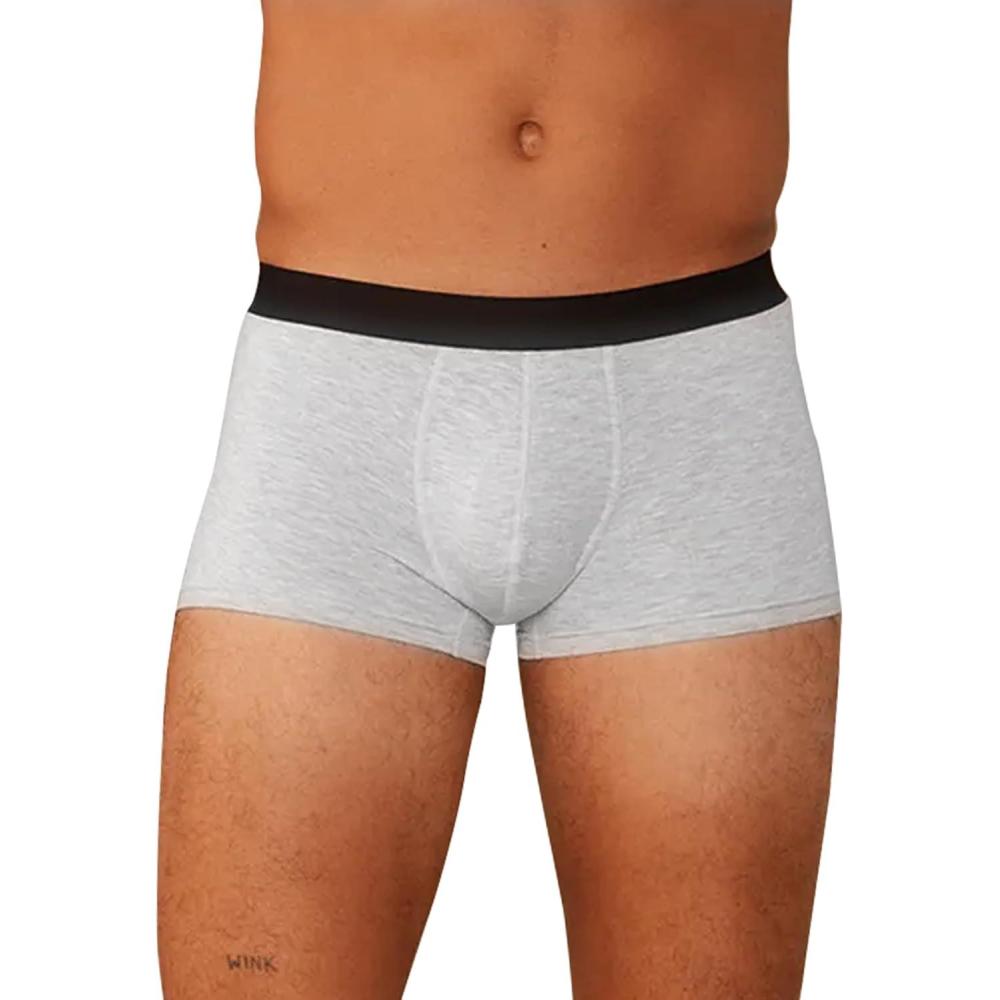 imageMeUndies  Mens Trunks  3 Inseam with Breathable and Comfortable Tencel Micro Modal FabricHeather Grey