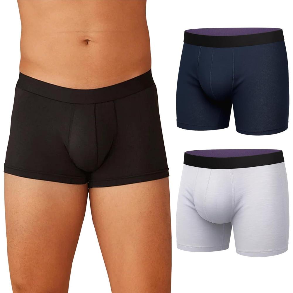 imageMeUndies  Mens Trunks  3 Inseam with Breathable and Comfortable Tencel UltraModal Fabric  3 PackClassic