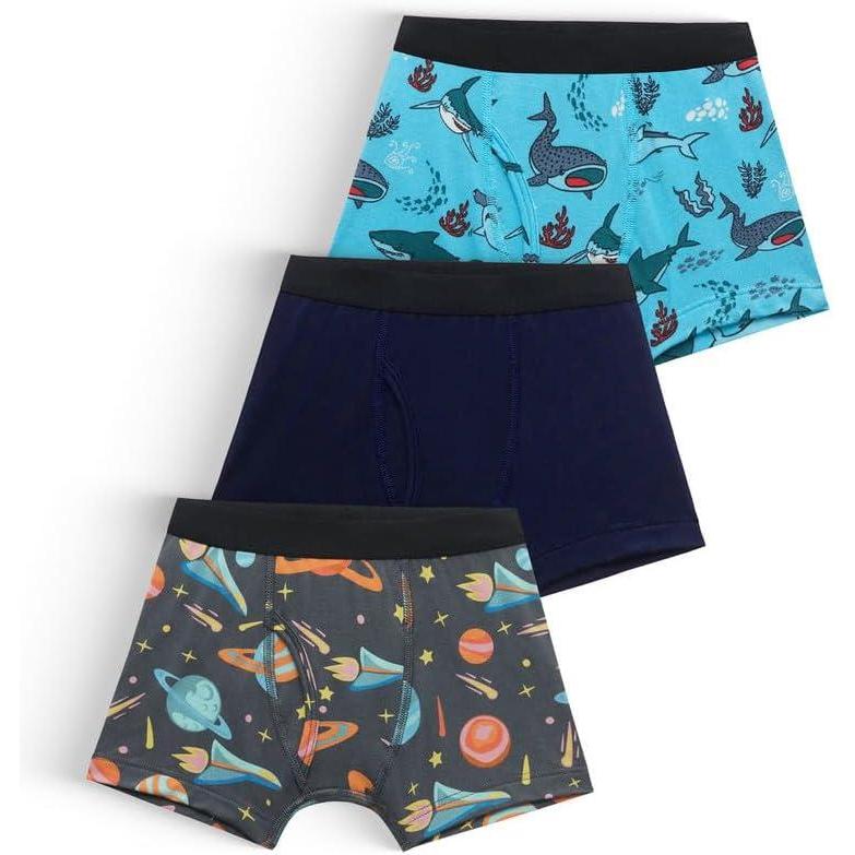 imageMeUndies Boys Boxer Brief  Soft Modal Fabric with No Pinch Waistband  Fun Prints ScratchFree Design and DurableJawsome Pack