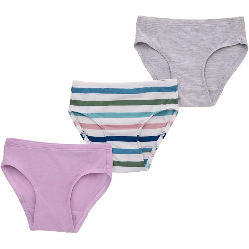 imageMeUndies Soft Modal Fabric with No Pinch Waistband  Fun Prints ScratchFree Design and DurableGirl Stripes Pack