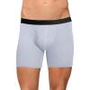 imageMeUndies  Mens Boxer Briefs with Fly  6 Inseam with Breathable and Comfortable Tencel Micro Modal FabricHeather Grey