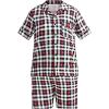 imageMeUndies  Mens Short Sleeve Pajama Set  Sleepwear in Breathable and Comfortable Tencel Micro Modal FabricTartan Plaid