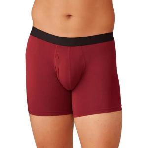 MeUndies – Men’s Boxer Briefs with Fly – 6” Inseam with Breathable and Comfortable Tencel Micro Modal Fabric(Cabernet)