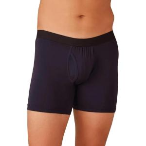MeUndies – Men’s Boxer Briefs with Fly – 6” Inseam with Breathable and Comfortable Tencel Micro Modal Fabric(Dark Sapphire)