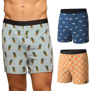 MeUndies – Men’s Boxers – Breathable and Comfortable Tencel UltraModal Fabric – 3 Pack(Print Pack 2)