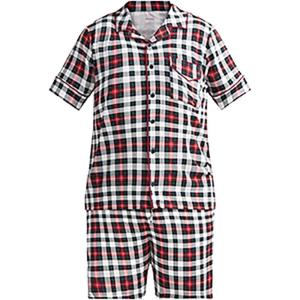 MeUndies – Men’s Short Sleeve Pajama Set – Sleepwear in Breathable and Comfortable Tencel Micro Modal Fabric(Tartan Plaid)