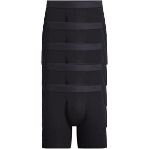 MeUndies – Men’s Stretch Cotton Boxer Brief with Fly – Men’s Underwear – 3 Pack – Amazon Exclusive Fabric(Cotton Black 5 Pack)