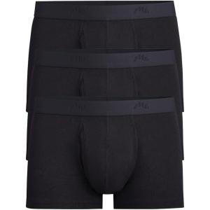 MeUndies – Men’s Stretch Cotton Underwear Trunks with Fly – 3 Pack – Amazon Exclusive Fabric(Cotton Black 3 Pack)