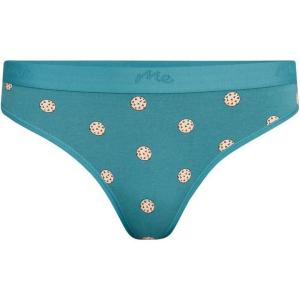 MeUndies – Women’s Stretch Cotton Mid Rise Thong – Comfortable Panties –Amazon Exclusive Fabric(Cozy Cookies)