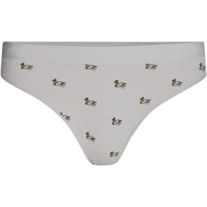 MeUndies – Women’s Stretch Cotton Mid Rise Thong – Comfortable Panties –Amazon Exclusive Fabric(Ducks)