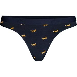 MeUndies – Women’s Stretch Cotton Mid Rise Thong – Comfortable Panties –Amazon Exclusive Fabric(Foxes)