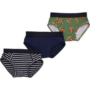 MeUndies Boys Brief 3-Pack – Soft Modal Fabric with No Pinch Waistband | Fun Prints, Scratch-Free Design, and Durable(Pizza Party Pack)