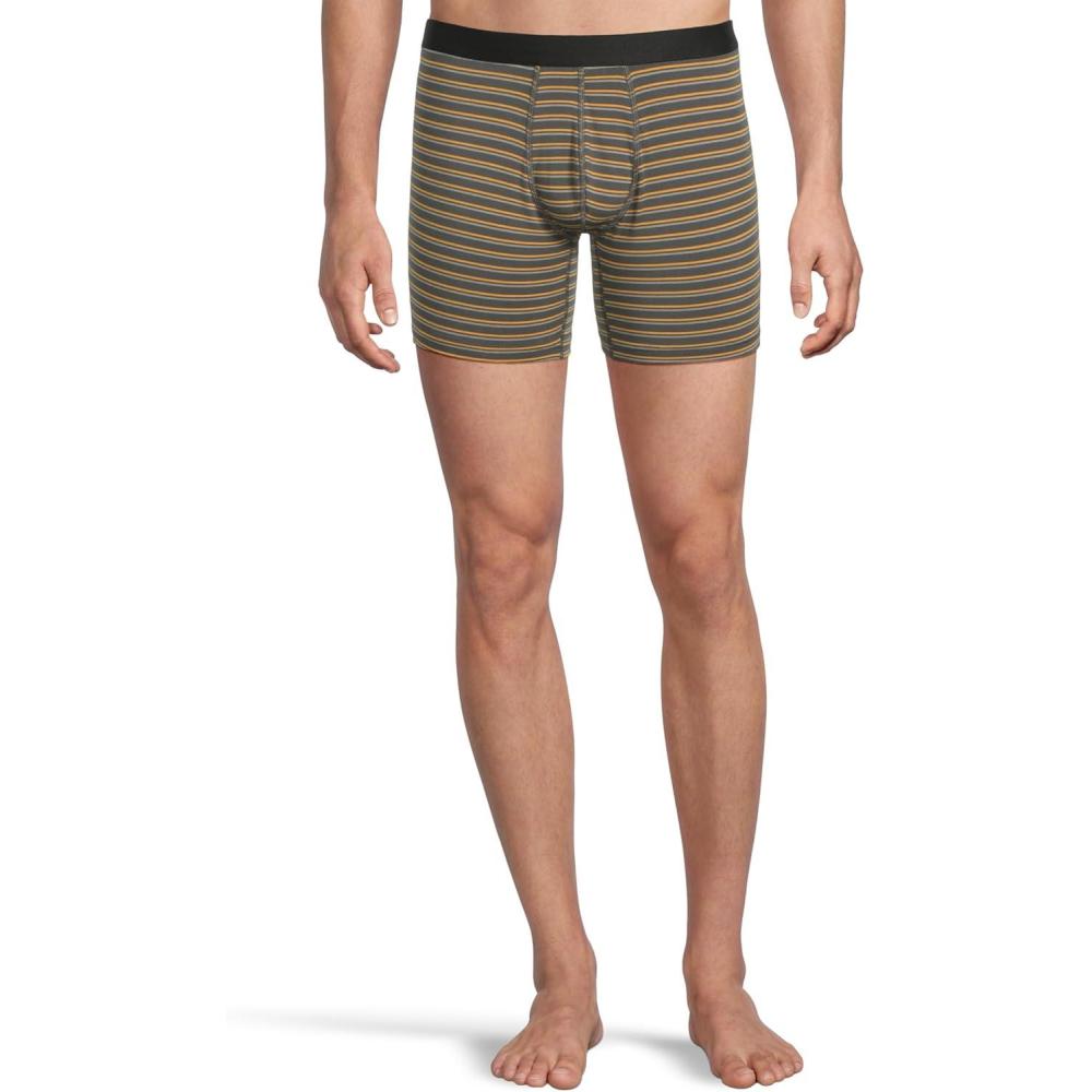 imageMeUndies  Mens Boxer Briefs  6 Inseam with Breathable and Comfortable Tencel Micro Modal FabricFall Stripes