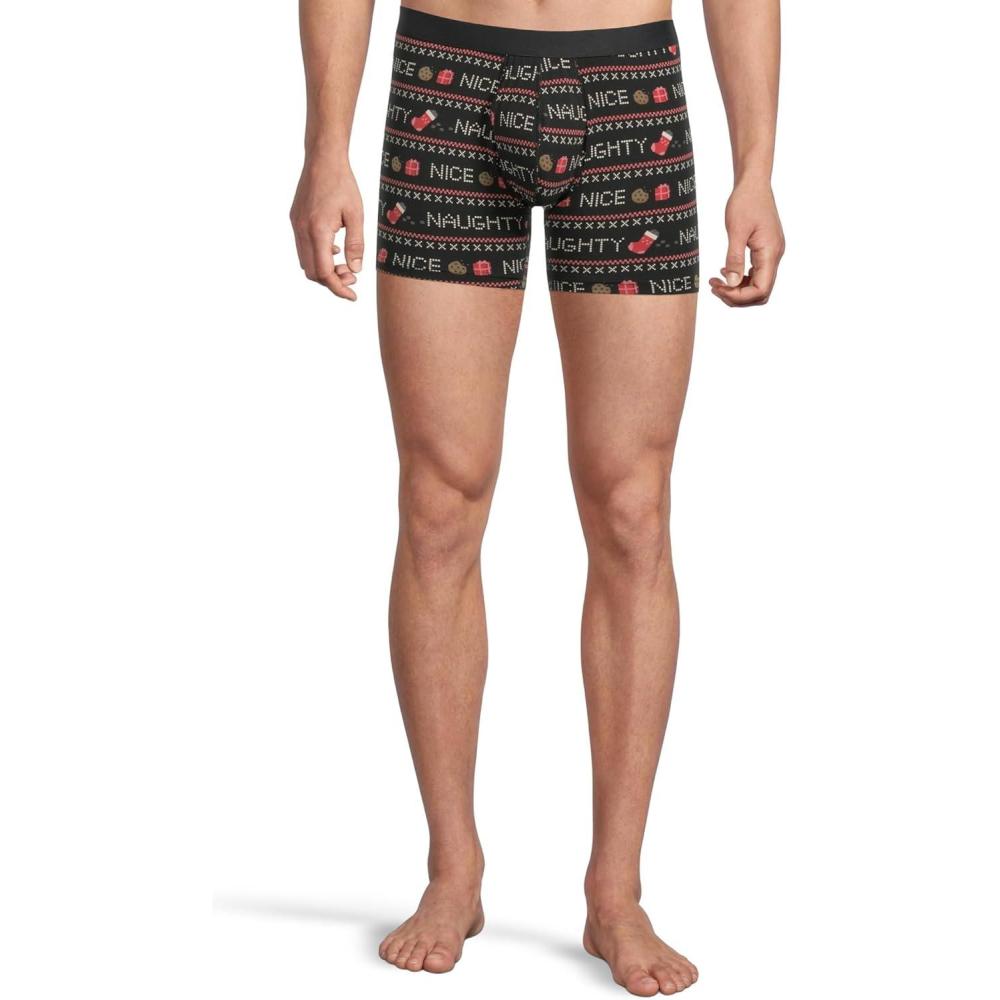 imageMeUndies  Mens Boxer Briefs  6 Inseam with Breathable and Comfortable Tencel Micro Modal FabricNaughty Or Nice