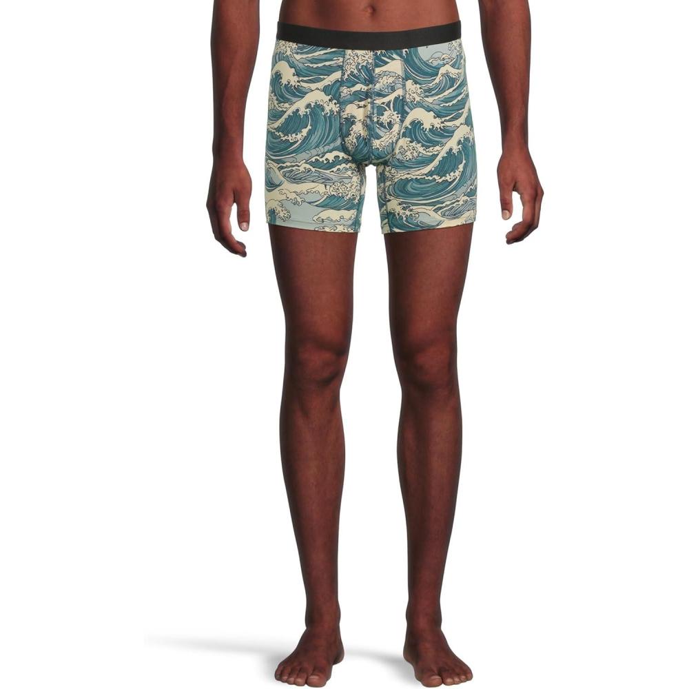 imageMeUndies  Mens Boxer Briefs  6 Inseam with Breathable and Comfortable Tencel Micro Modal FabricWave Hello