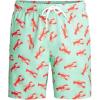 imageMeUndies  Swim Trunks for Men  Mens Bathing Suit with 8 Inseam  Elastic WaistRock Lobster