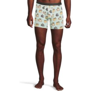 MeUndies – Men’s Boxer Briefs – 6” Inseam with Breathable and Comfortable Tencel Micro Modal Fabric(Cats Being Cats)