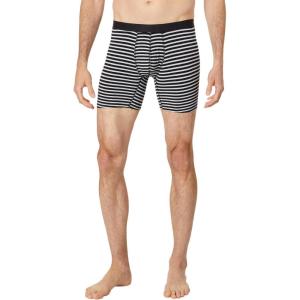 MeUndies – Men’s Boxer Briefs – 6” Inseam with Breathable and Comfortable Tencel Micro Modal Fabric(Heather Grey Stripes)