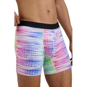 MeUndies – Men’s Boxer Briefs – 6” Inseam with Breathable and Comfortable Tencel Micro Modal Fabric(Rainbow Daze)