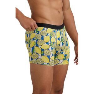 MeUndies – Men’s Boxer Briefs – 6” Inseam with Breathable and Comfortable Tencel Micro Modal Fabric(Squeeze the Day)