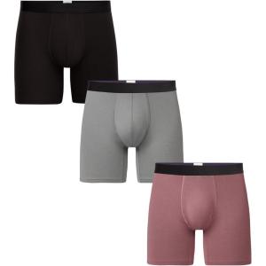 MeUndies – Men’s Boxer Briefs – 6” Inseam with Breathable and Comfortable Tencel UltraModal Fabric – 3 Pack(Print Pack 5)