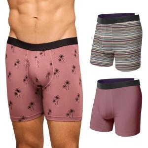 MeUndies – Men’s Boxer Briefs with Fly – 6” Inseam with Breathable and Comfortable Tencel UltraModal Fabric – 3 Pack(Print Pack 6)