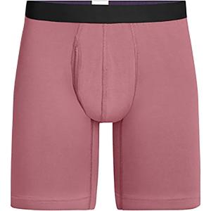 MeUndies – Men’s Long Boxer Briefs with Fly – 9” Inseam with Breathable and Comfortable Tencel Micro Modal Fabric(Wild Ginger)
