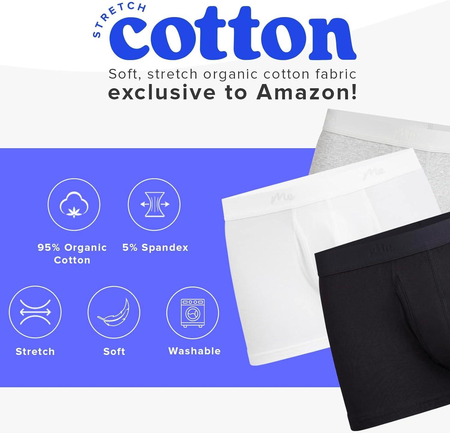 imageMeUndies Womens Stretch Cotton High Waisted Briefs Soft Underwear for Women Amazon Exclusive Fabric 5 Pack